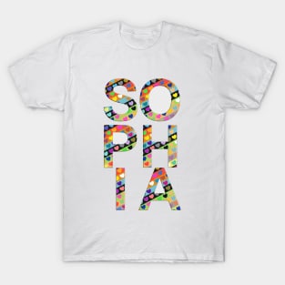 Sophia, name, typography T-Shirt